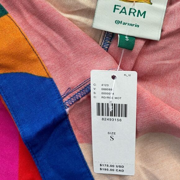 NWT Farm Rio Colorful Leaves Flared Pants - Picture 8 of 10